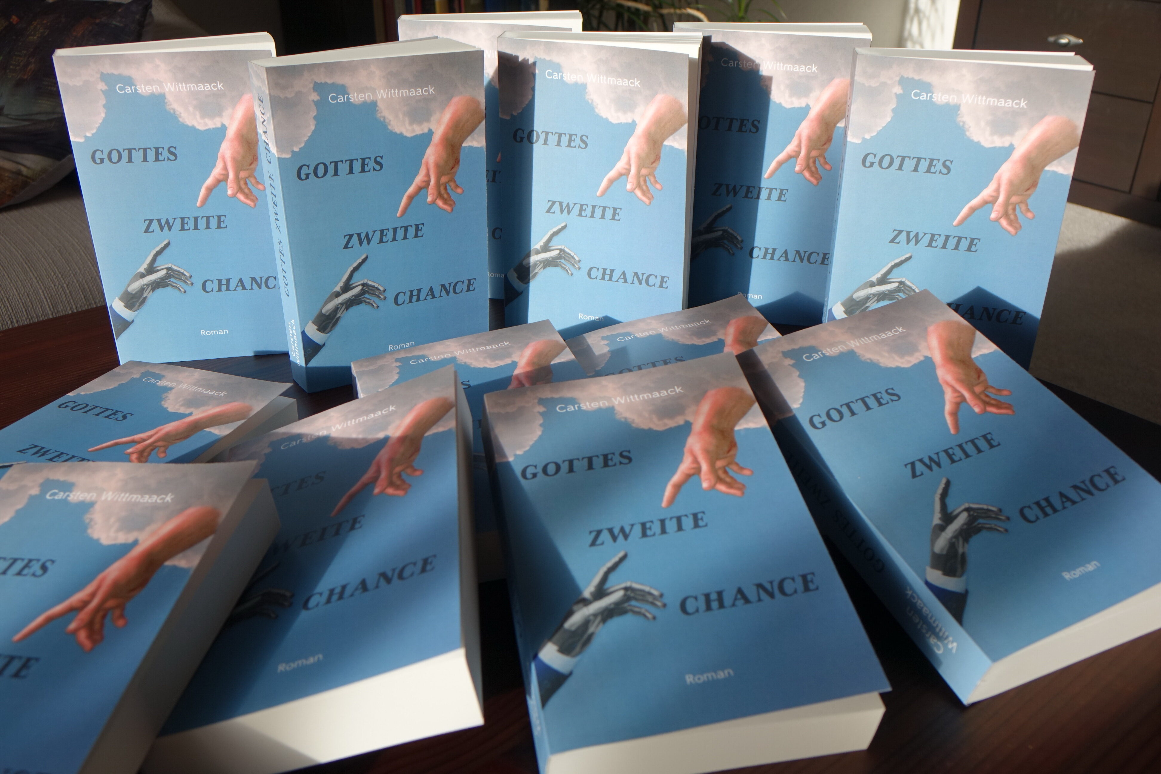 Auslage von dem Werk „Gottes zweite Chance“